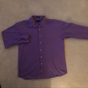 Purple Button Down Dress Shirt